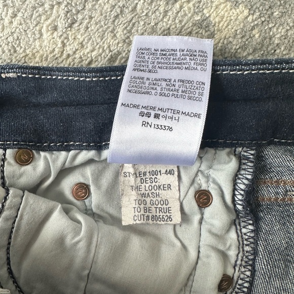 Mother The Looker skinny leg jean size 27 - Picture 3 of 7